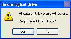 Delete Logical Drive