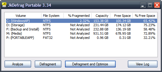 Jkdefrag Portable Utility Jkdefrag Portable Utility
