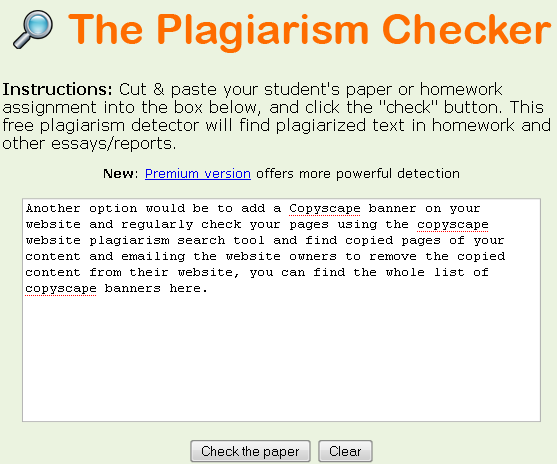 Scan Essay for Plagiarism