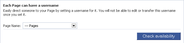 Facebook Fan Pages Usernames Availibility Facebook Fan Pages Usernames Availibility