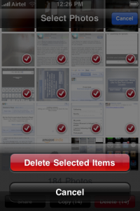 Apple iPhone Multiple Photos Delete