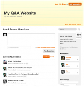 Build Q & A Website