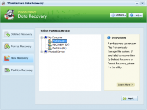 Raw Recovery Data Raw Recovery Data