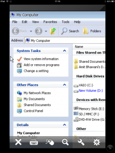 Desktop Folders iPad Access