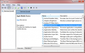 Start Apple Mobile Device Service