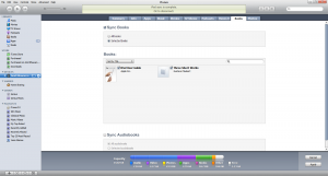Sync Books Apple iTunes