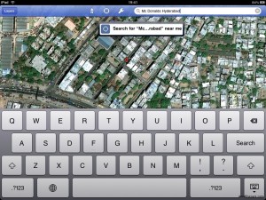 iPad Google Earth Search iPad Google Earth Search