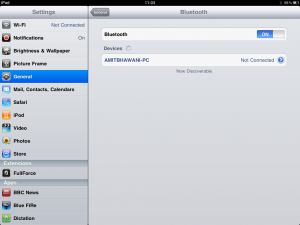 Bluetooth Search iPad Bluetooth Search iPad