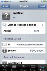 iAdKiller iPhone App