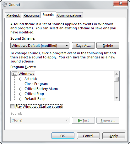 Play Windows Startup Sound Play Windows Startup Sound