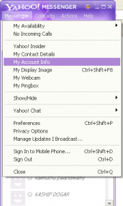 How to Change your Yahoo Messenger Password