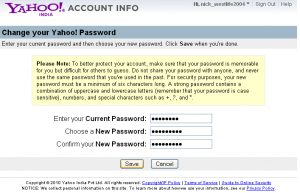 How to Change your Yahoo Messenger Password