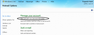 How to Change your Hotmail Password