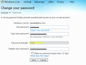 How to Change your Hotmail Password