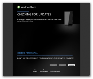 Checking Updates HTC HD7 Checking Updates HTC HD7