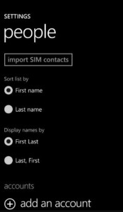 Import SIM Contacts Windows Phone Import SIM Contacts Windows Phone