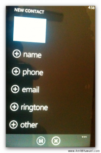 New Contact Windows Phone New Contact Windows Phone