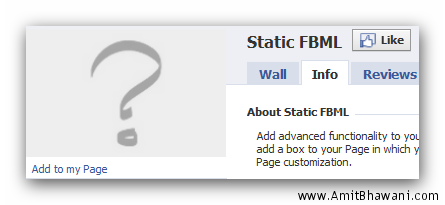 Static FBML Static FBML