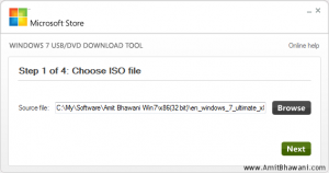 Windows USB DVD Choose ISO