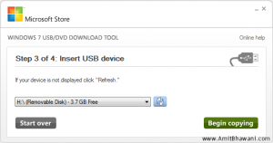 Windows USB DVD Insert USB Device