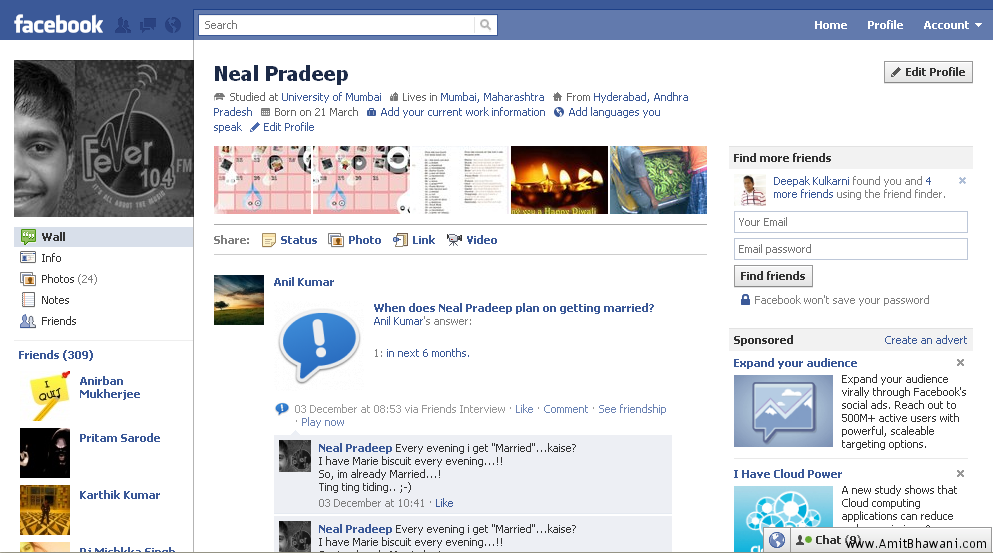 facebook profile page. facebook new profile. With an all new introduction page in the form of a new 