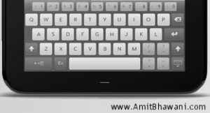 HP TouchPad Keypad