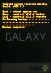 NANDROID Backup Options