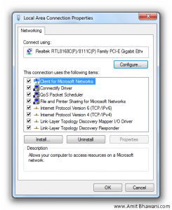 LAN Properties LAN Properties